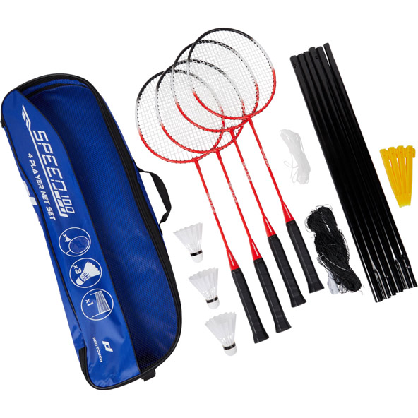 Pro Touch Speed 100 - 4 Player Badminton Set