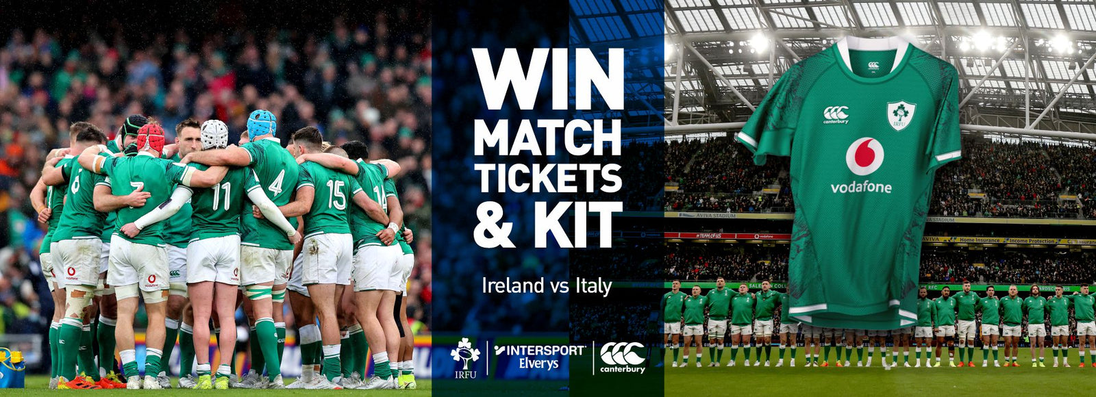 WIN Ireland vs Italy Tickets Plus Kit