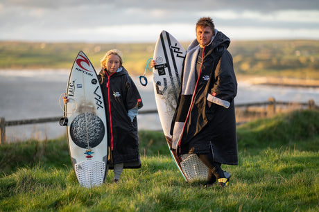 Joshua Karbus European U14 surfing champion & renowned surfer & Ollie O’Flaherty brand ambassadors for Wild Atlantic Surf Co