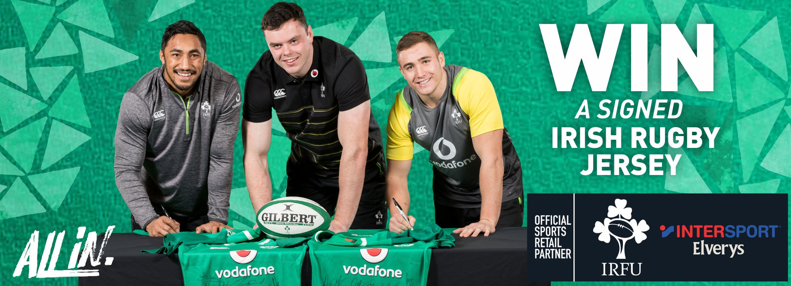 WIN A Signed Irish Rugby Jersey with Intersport Elverys