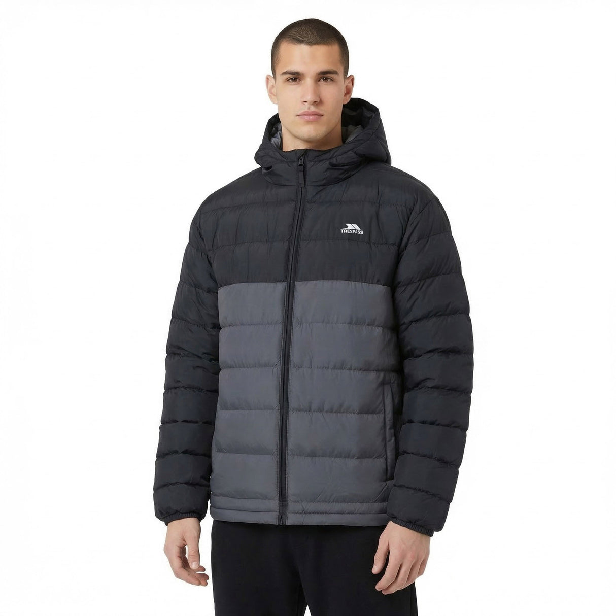 Trespass Mens Oskar Padded Jacket Black