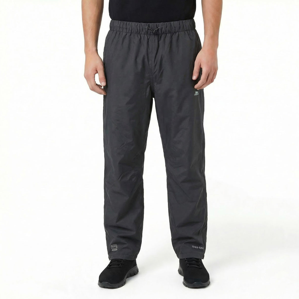 Trespass Mens Purnell Waterproof & Windproof Over Trousers Black