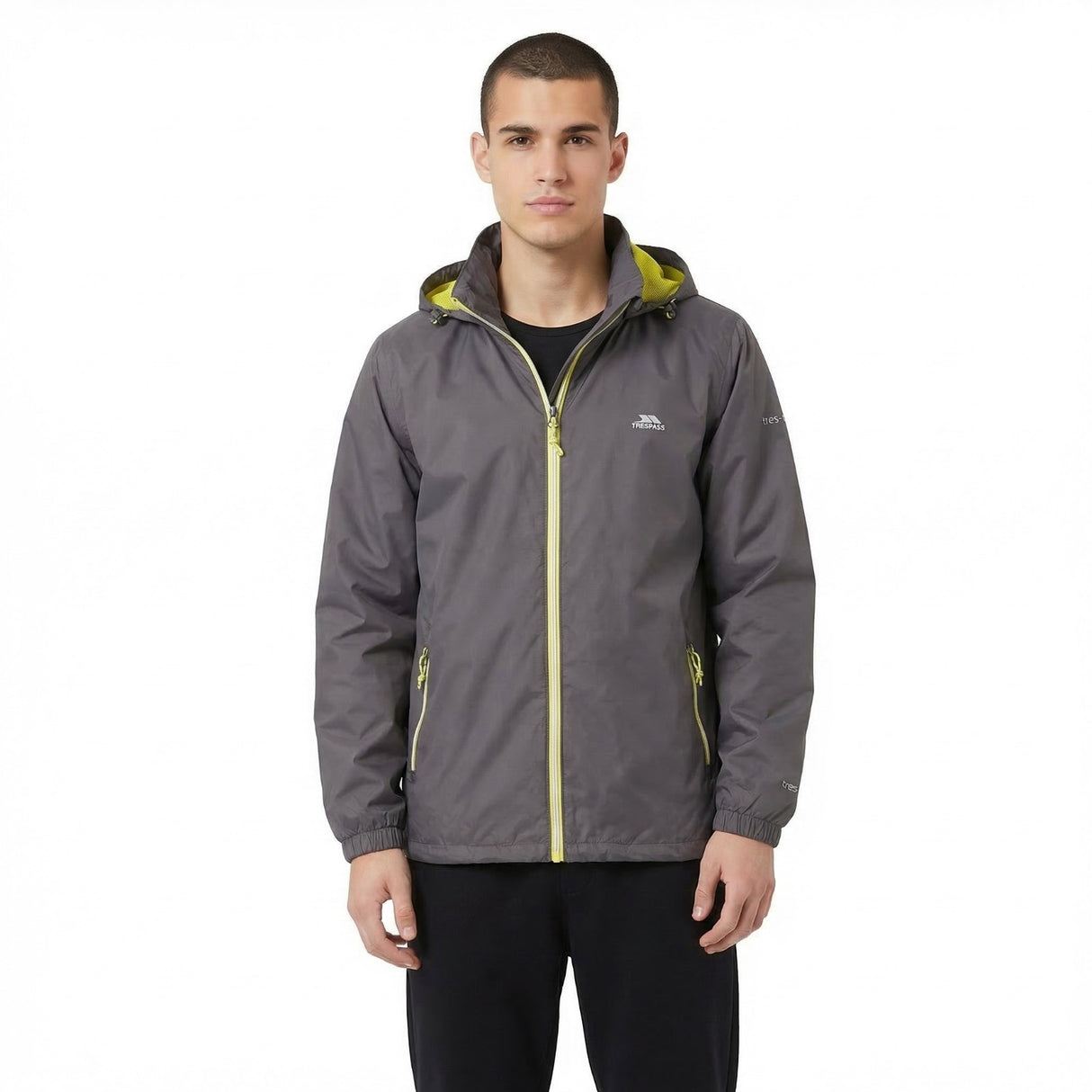 Trespass Mens Briar Waterproof Jacket Carbon