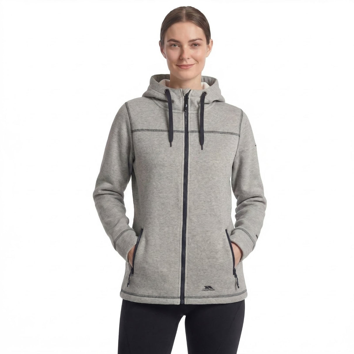 Trespass Womens Runpal At400 Fleece Jacket Grey