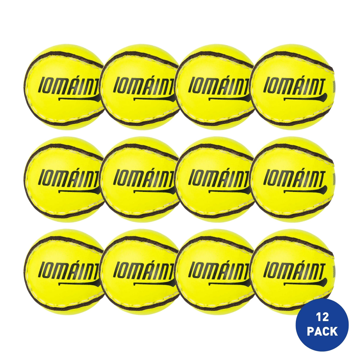 Iomaínt Sliotar Size 5 Yellow - 12 Pack