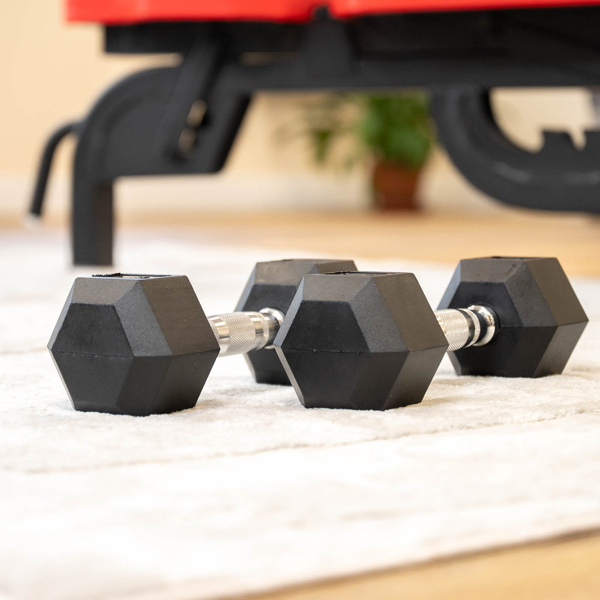 Rival Rubber Hex Dumbbell 7.5kg Pair