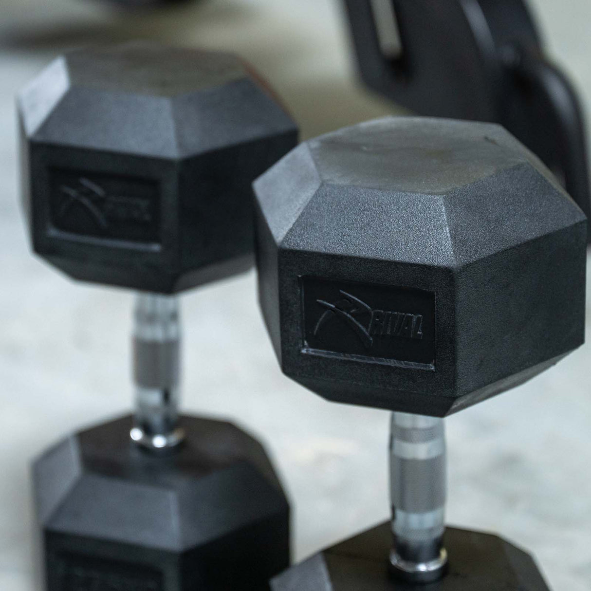 Rival Rubber Hex Dumbbell 27.5kg Pair
