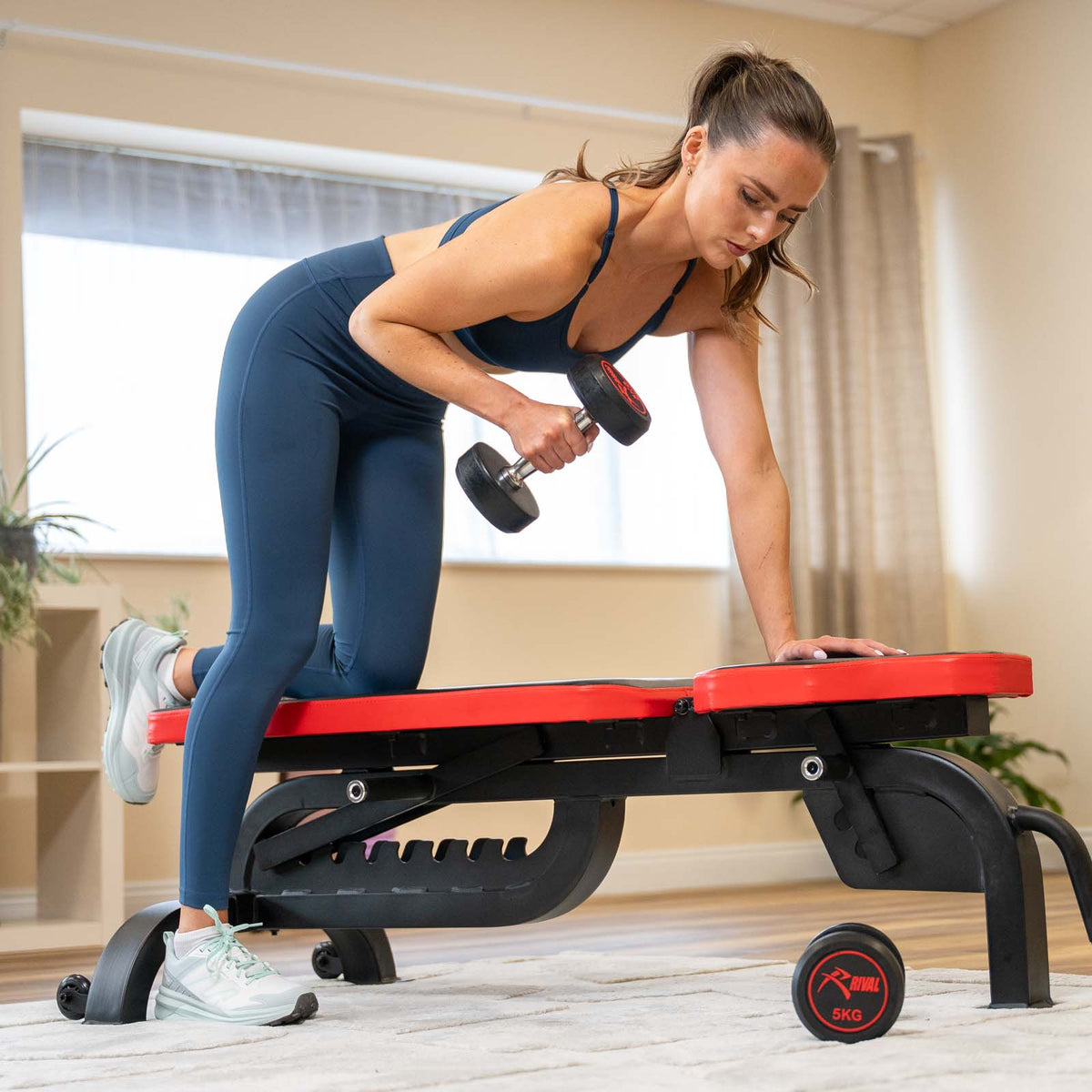 Rival Round Rubber Dumbbells - 5kg Pair