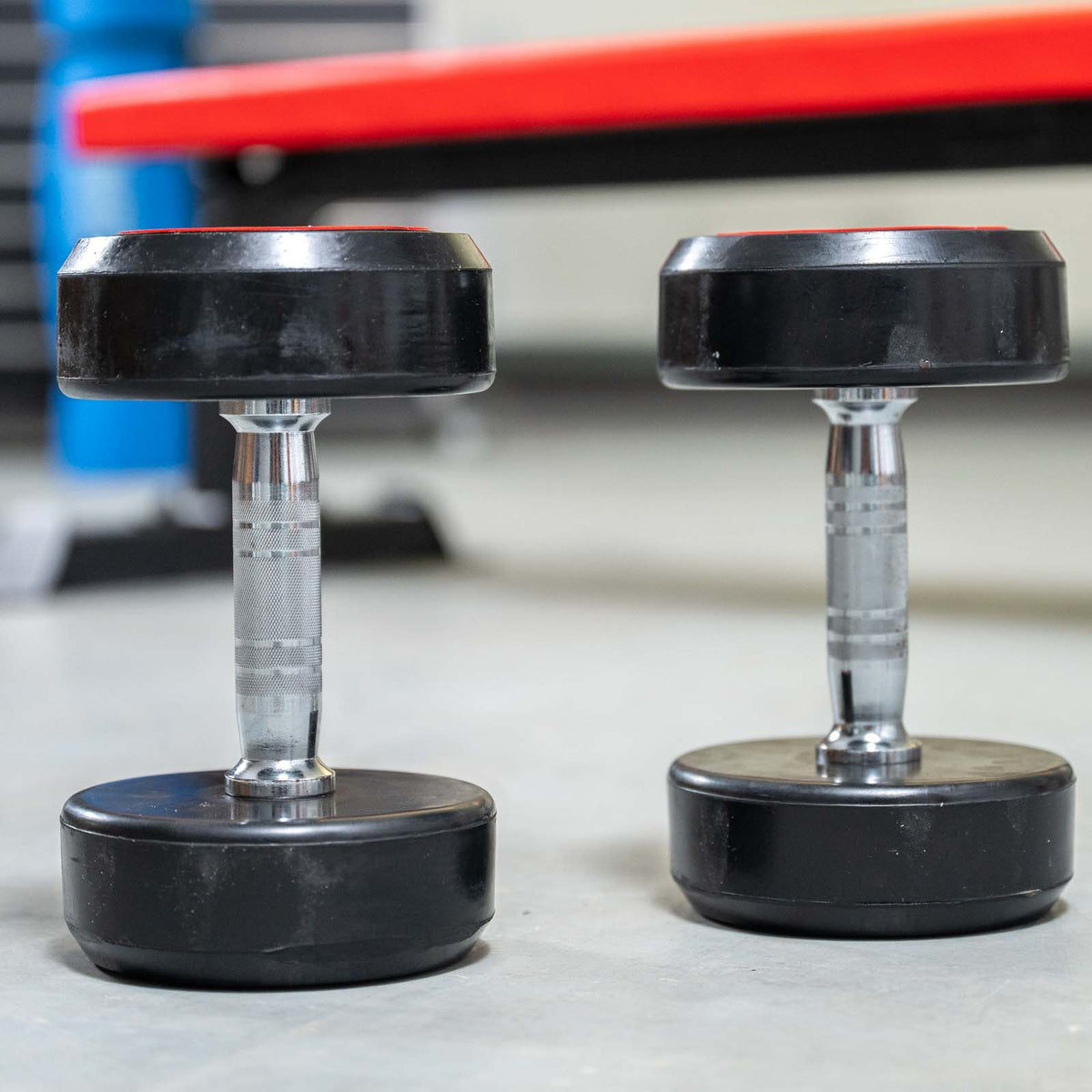 Rival Round Rubber Dumbbells - 12.5kg Pair