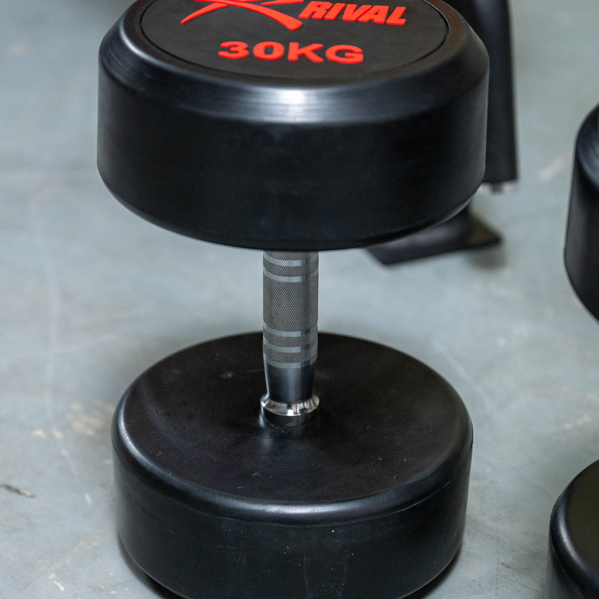 Rival Round Rubber Dumbbells - 30kg Pair