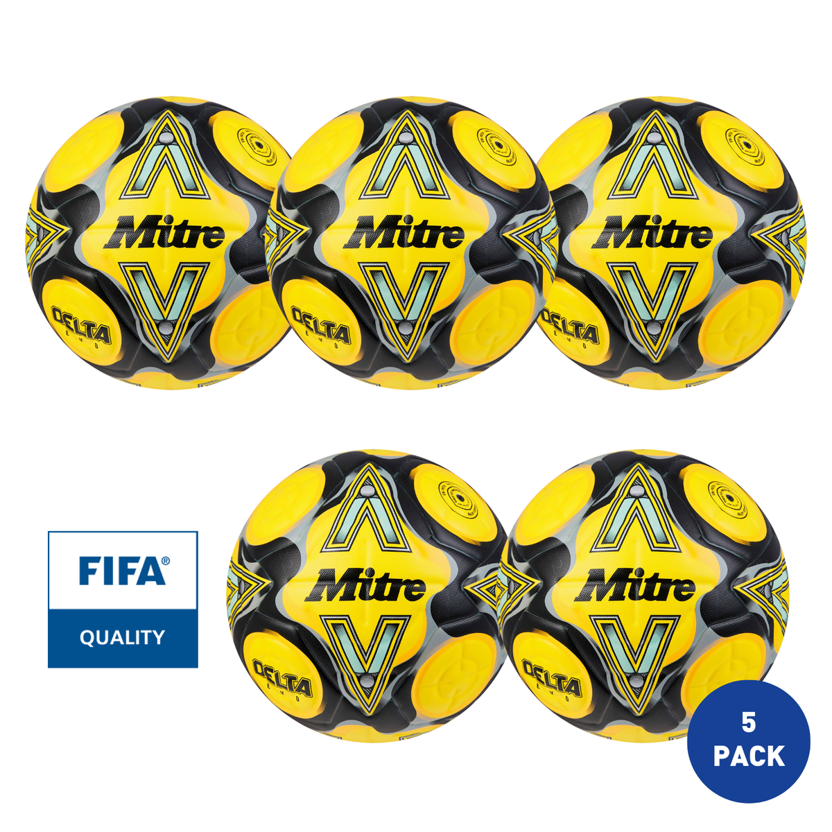 Mitre Delta Evo 24 Football - 5 Pack