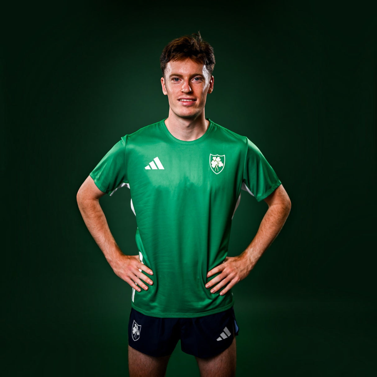 adidas Athletics Ireland Mens Split Running Shorts