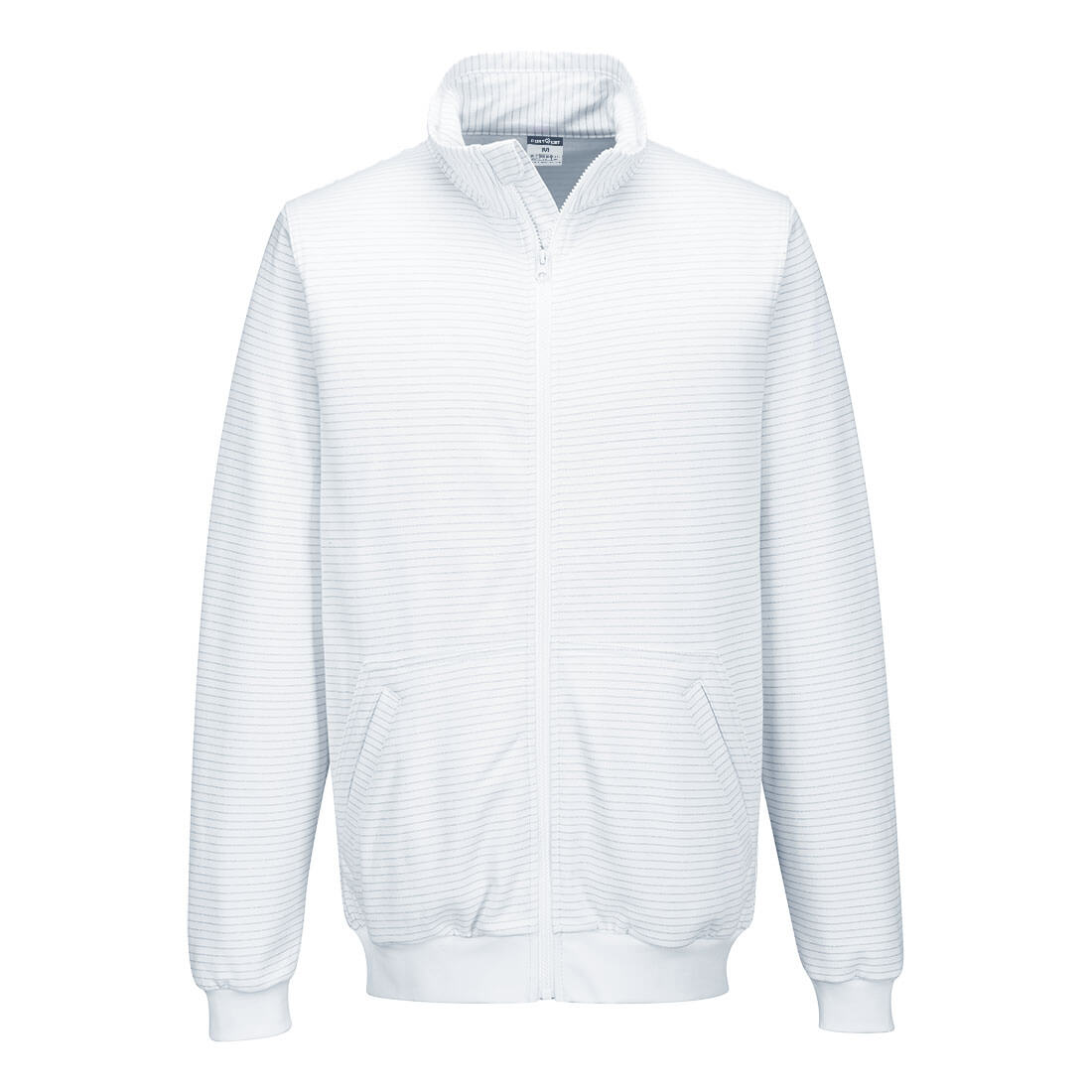 Portwest Anti-Static ESD Zip Sweatshirt White