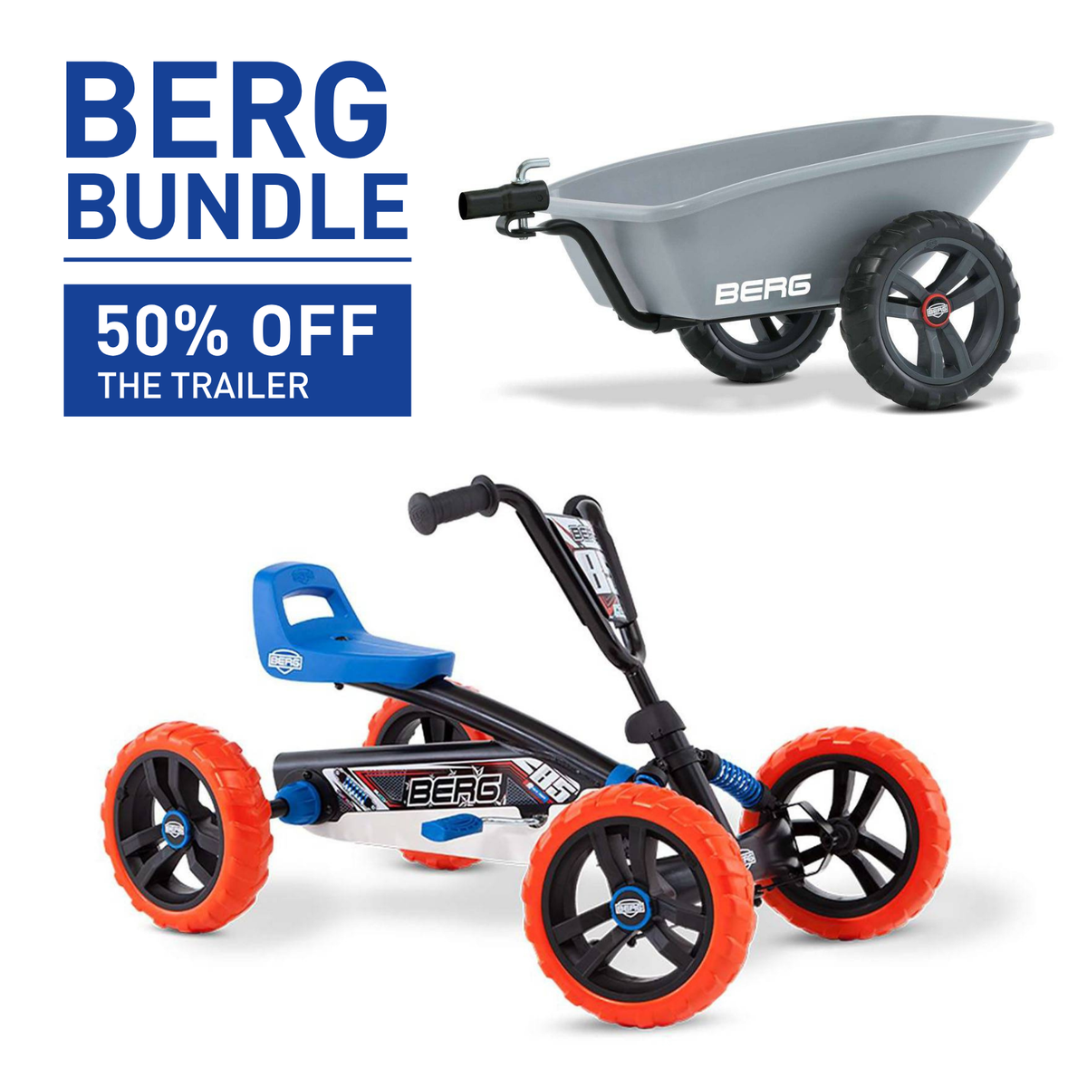BERG Buzzy Nitro Go-Kart & Trailer