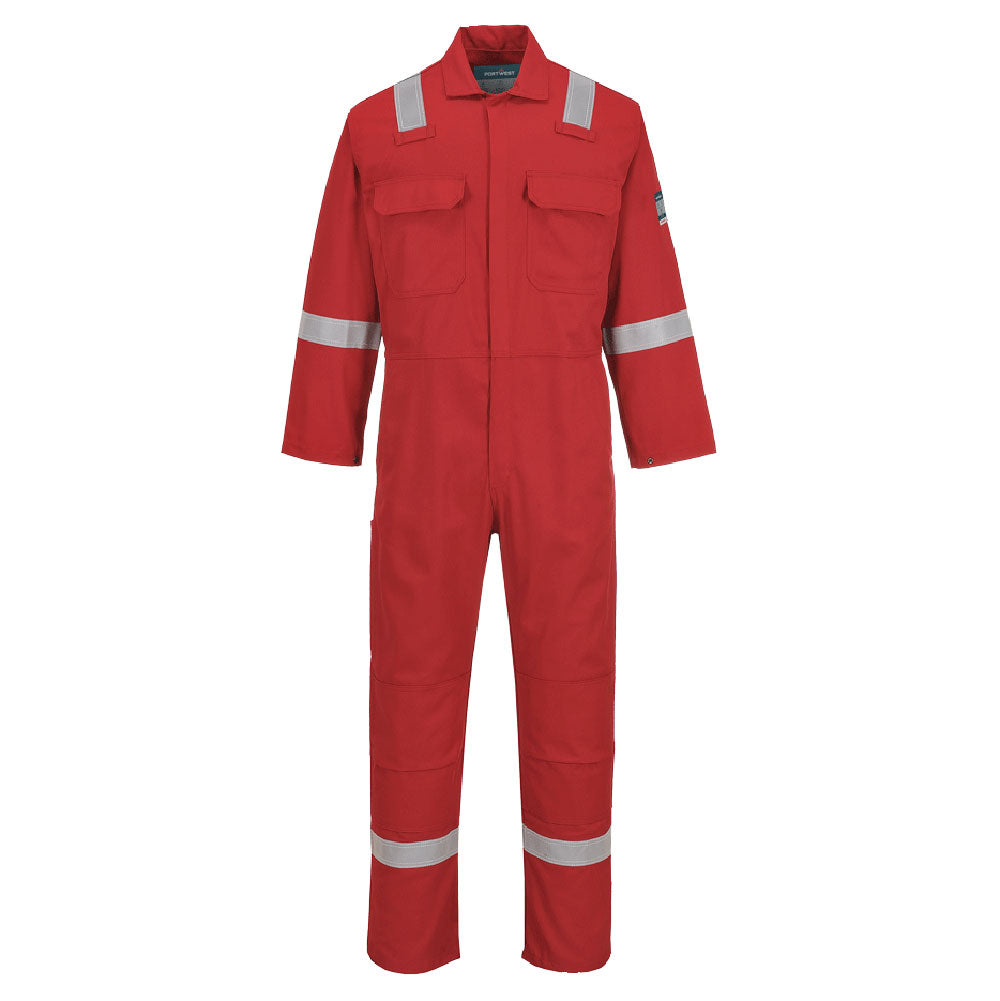 Portwest Bizweld Work FR Classic Coverall Red