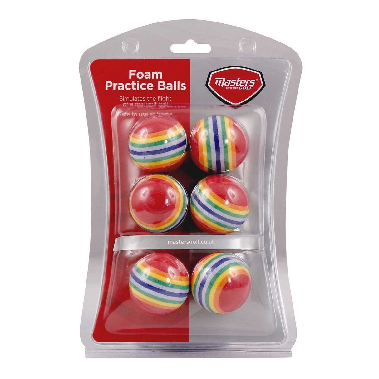 Masters Rainbow Practice Golf Ball Multi