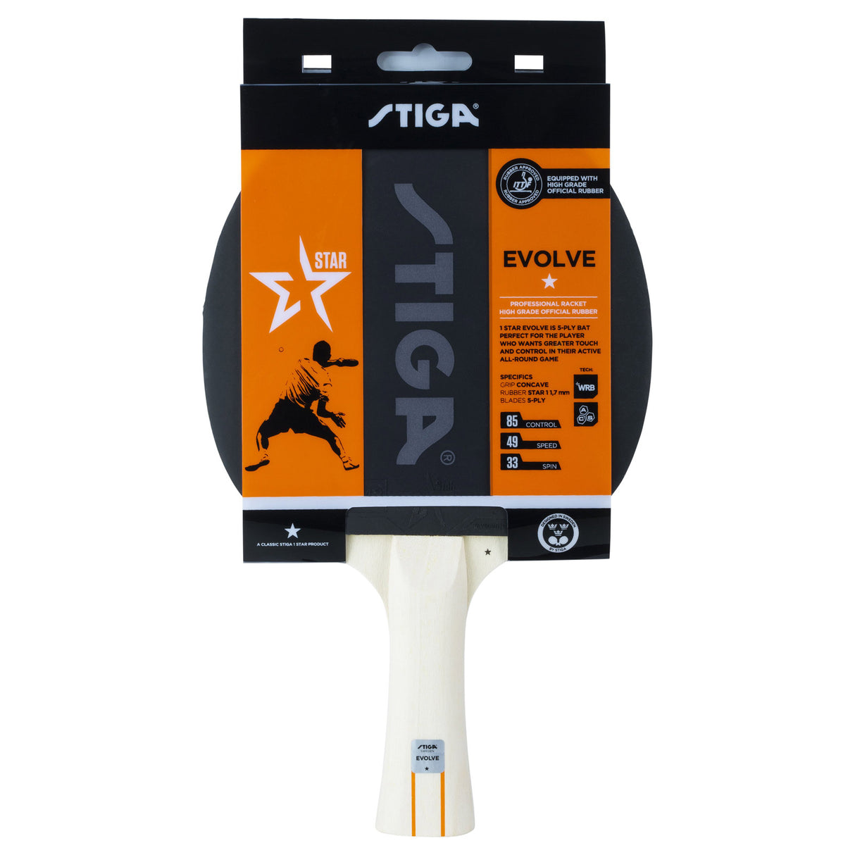 Stiga Evolve 1 Star Table Tennis Bat Mul