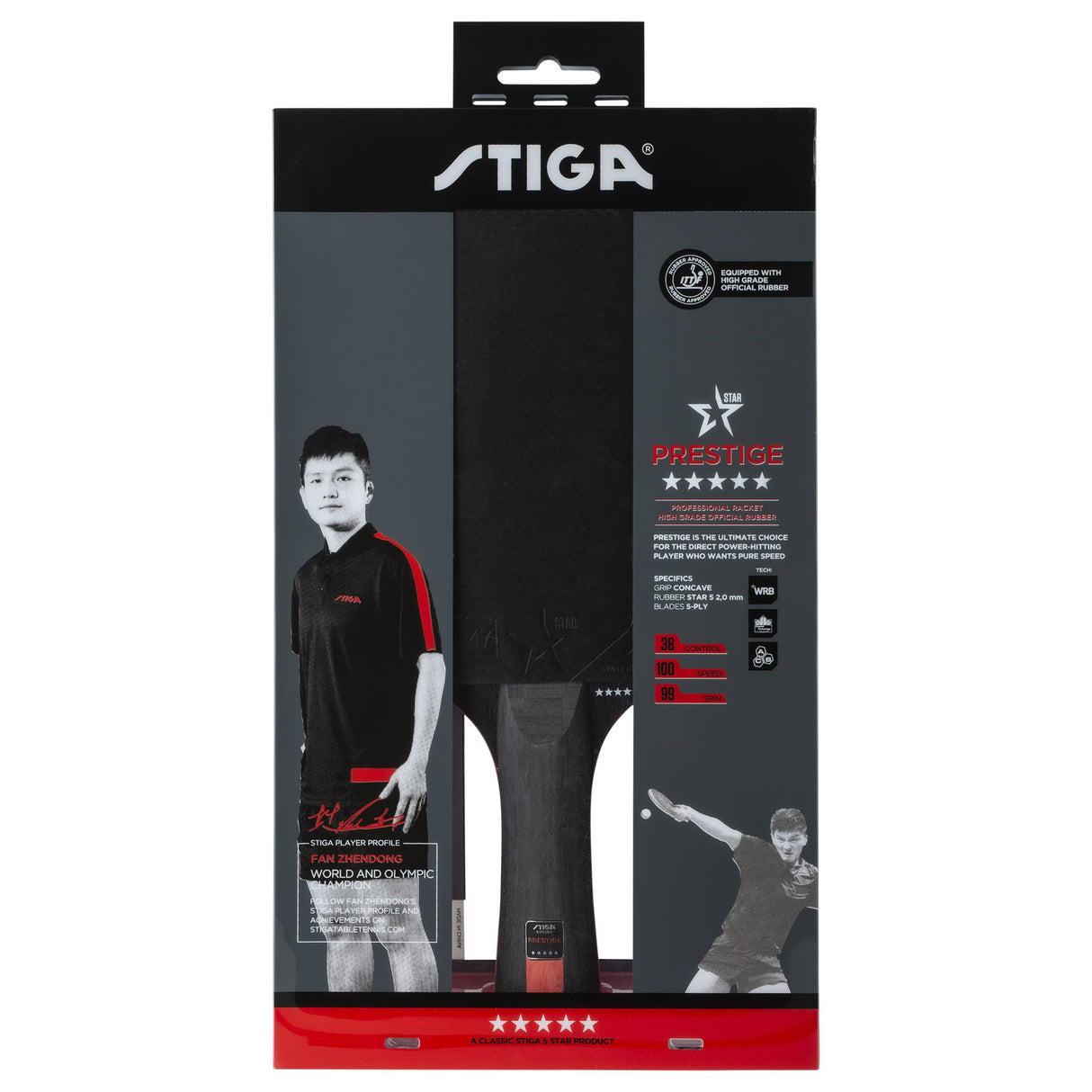 Stiga Prestige 5 Star Table Tennis Bat