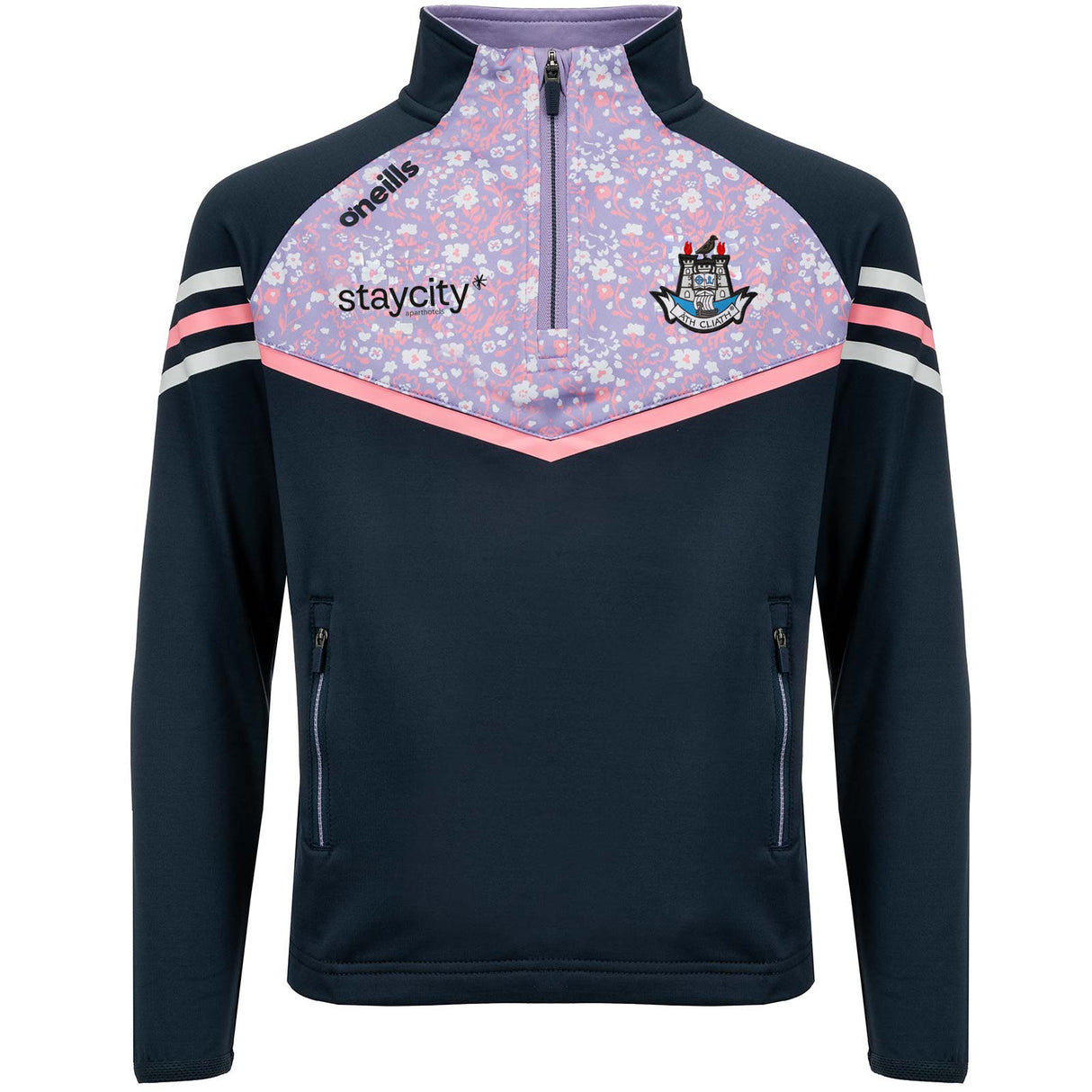 O'Neills Dublin GAA Ballycastle Girls Half Zip Top