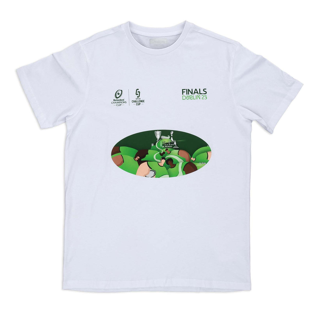 Kappa EPCR Finals 2023 Cotton White T-Shirt