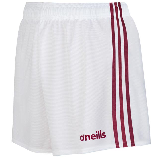 O'Neills Mourne Kids Short Wht/Maroon
