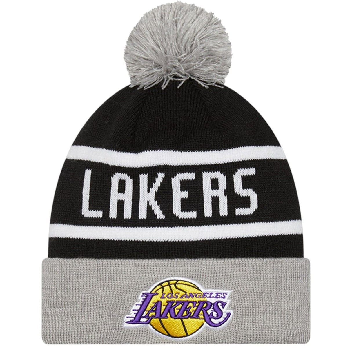 New Era Los Angeles Lakers NBA Jake Cuff Knit Bobble Hat