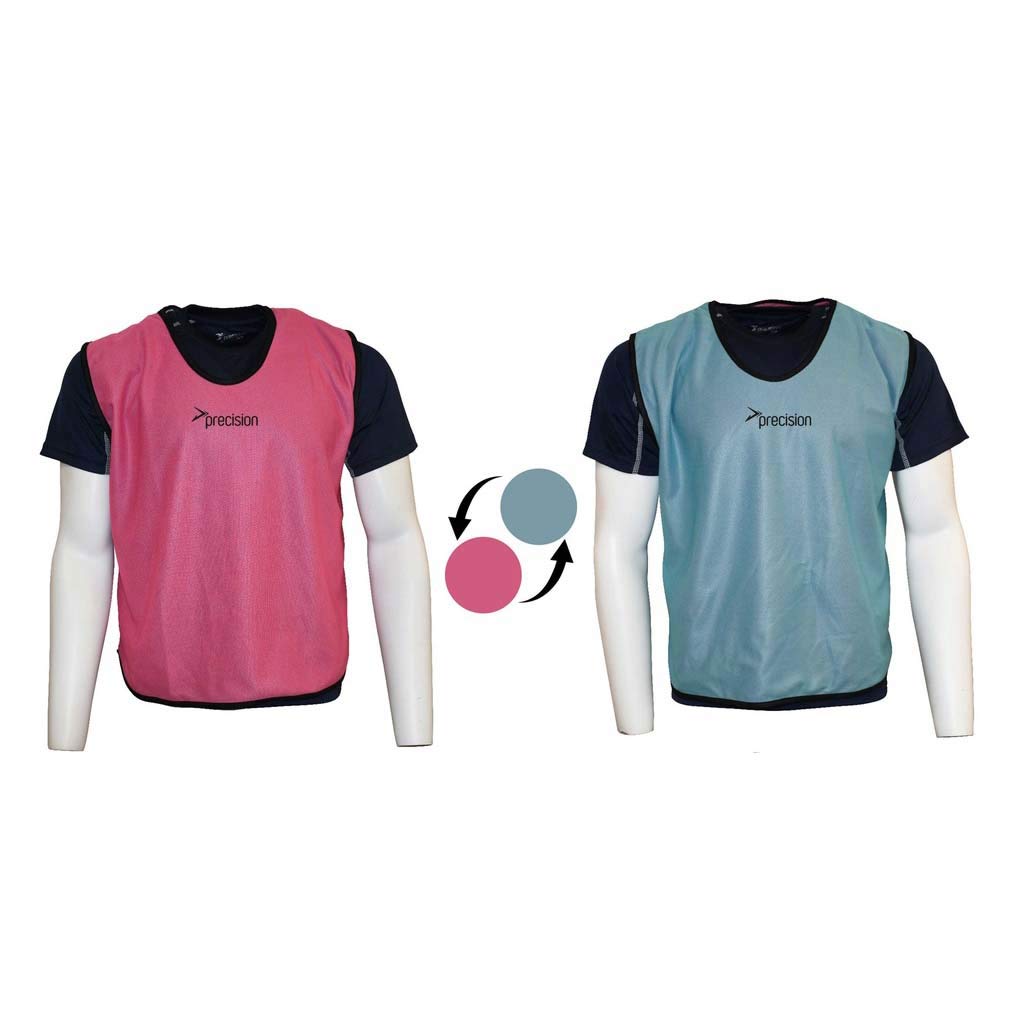 Precision Mesh Youths Reversible Training Bib Pink / Sky
