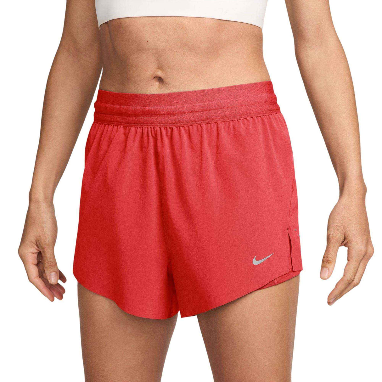 Nike Swift Womens Dri-Fit Mid-Rise 2-In-1 Running Shorts