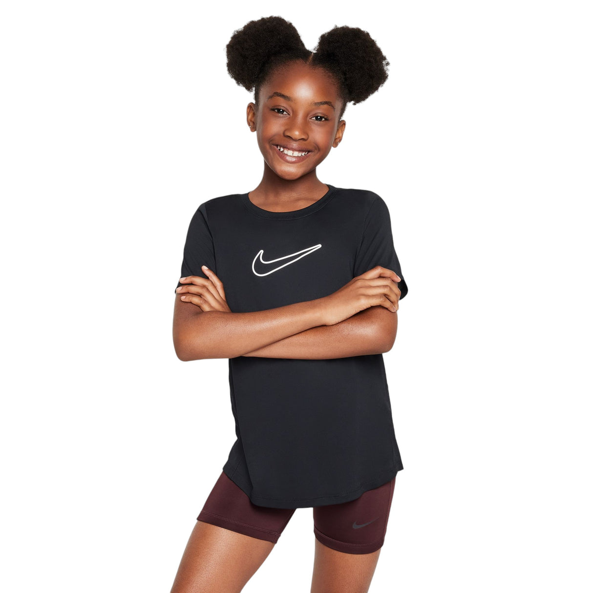 Nike One Fitted Kids Dri-Fit Short-Sleeve Top