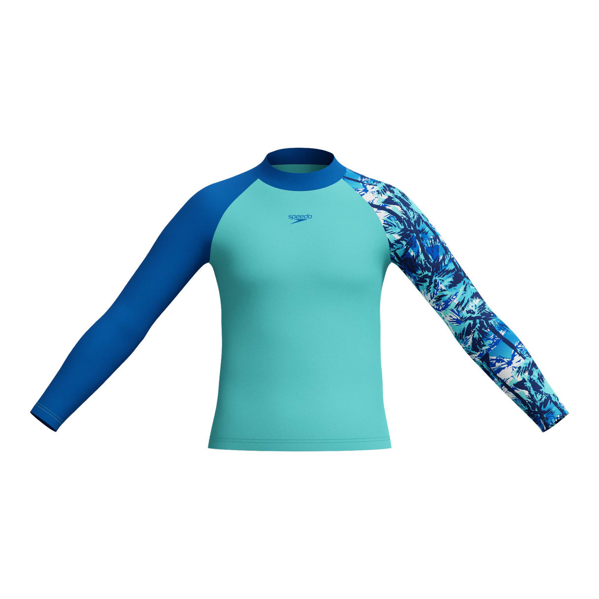 Speedo Printed Long Sleeve Boys Rash Top