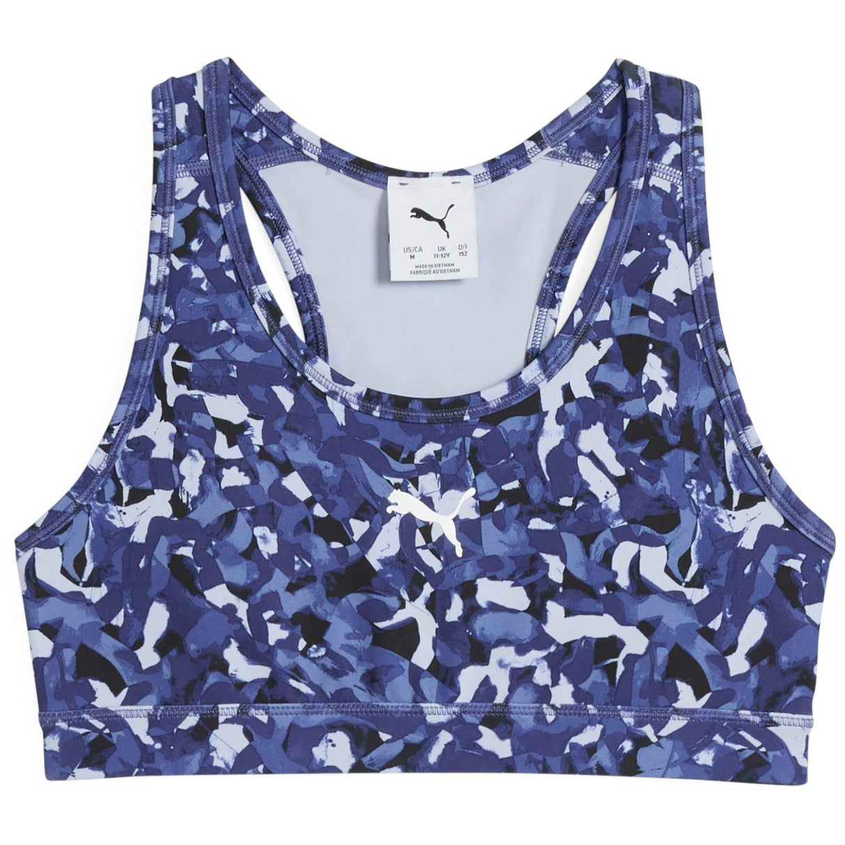 Puma Train All Day Essentials Girls Printed Sports Bra Front View