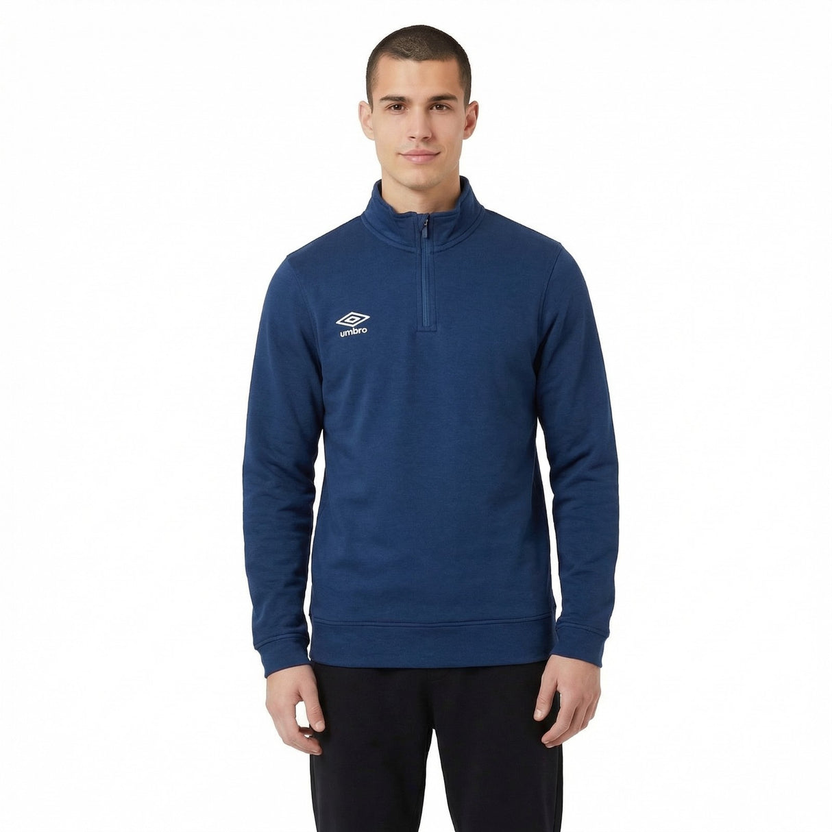 Umbro Mens Half-Zip Long-Sleeved Training Midlayer