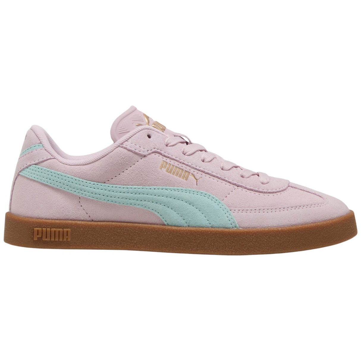 Puma Club II Era Womens Regular-Width Suede Sneakers Outer Full View