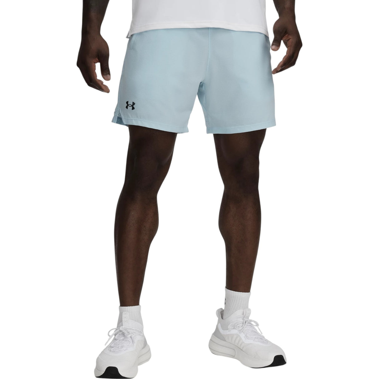 Under Armour Vanish Mens 6" Fitted Woven Training Shorts Model Front View