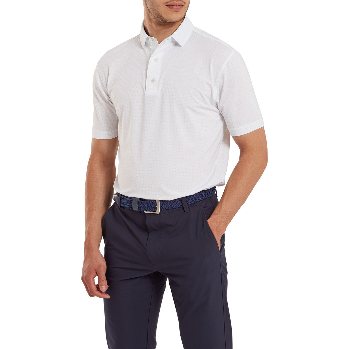 FootJoy Stretch Lisle Dot Print Polo
