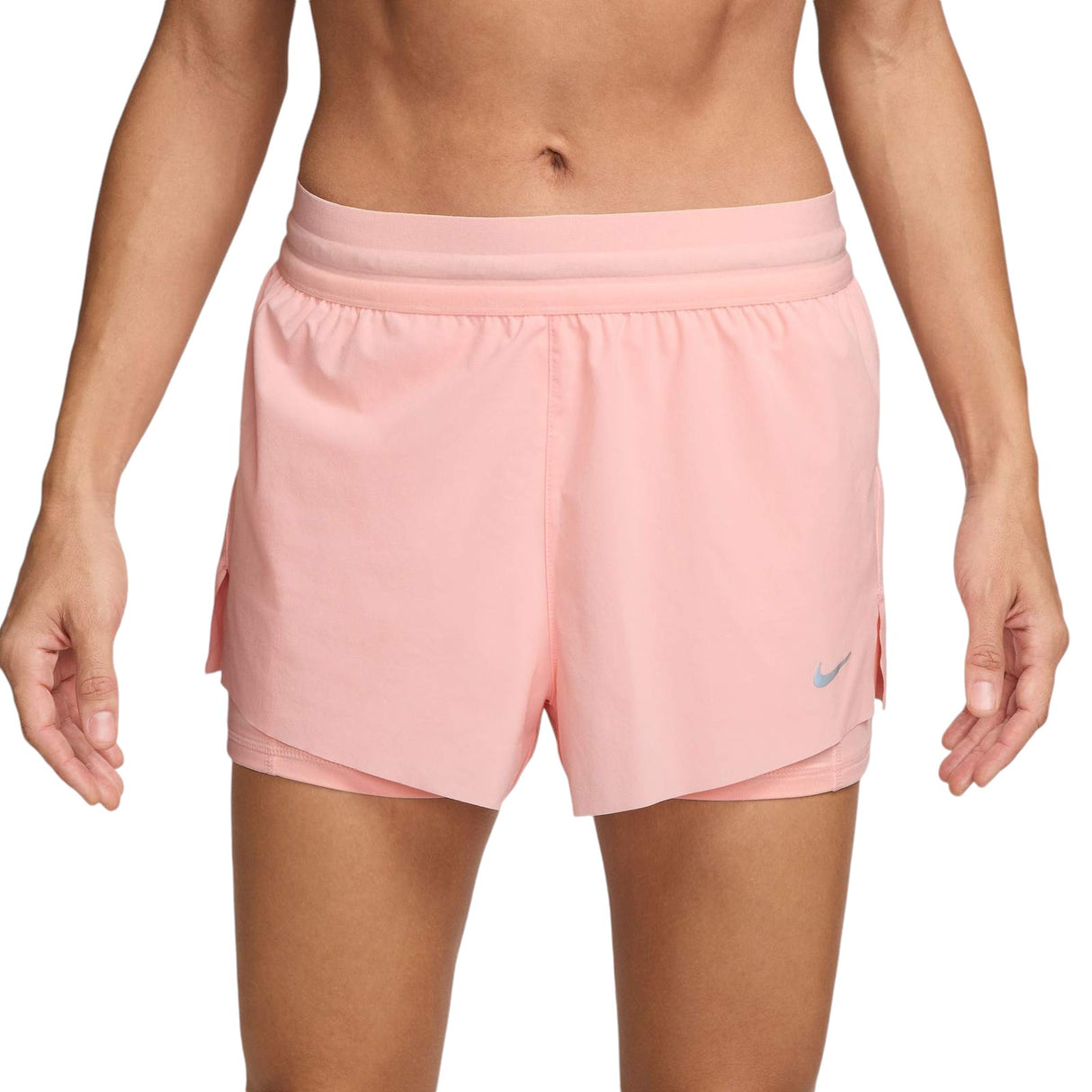 Nike Swift Womens Dri-Fit Mid-Rise 2-In-1 Running Shorts