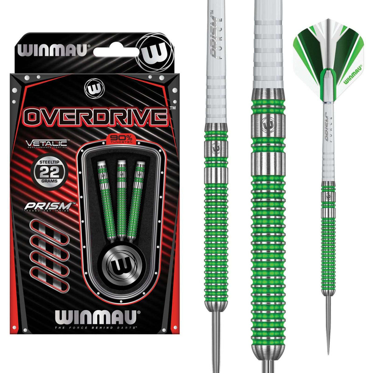 Winmau Overdrive SMU 90% Tungsten 22G Darts