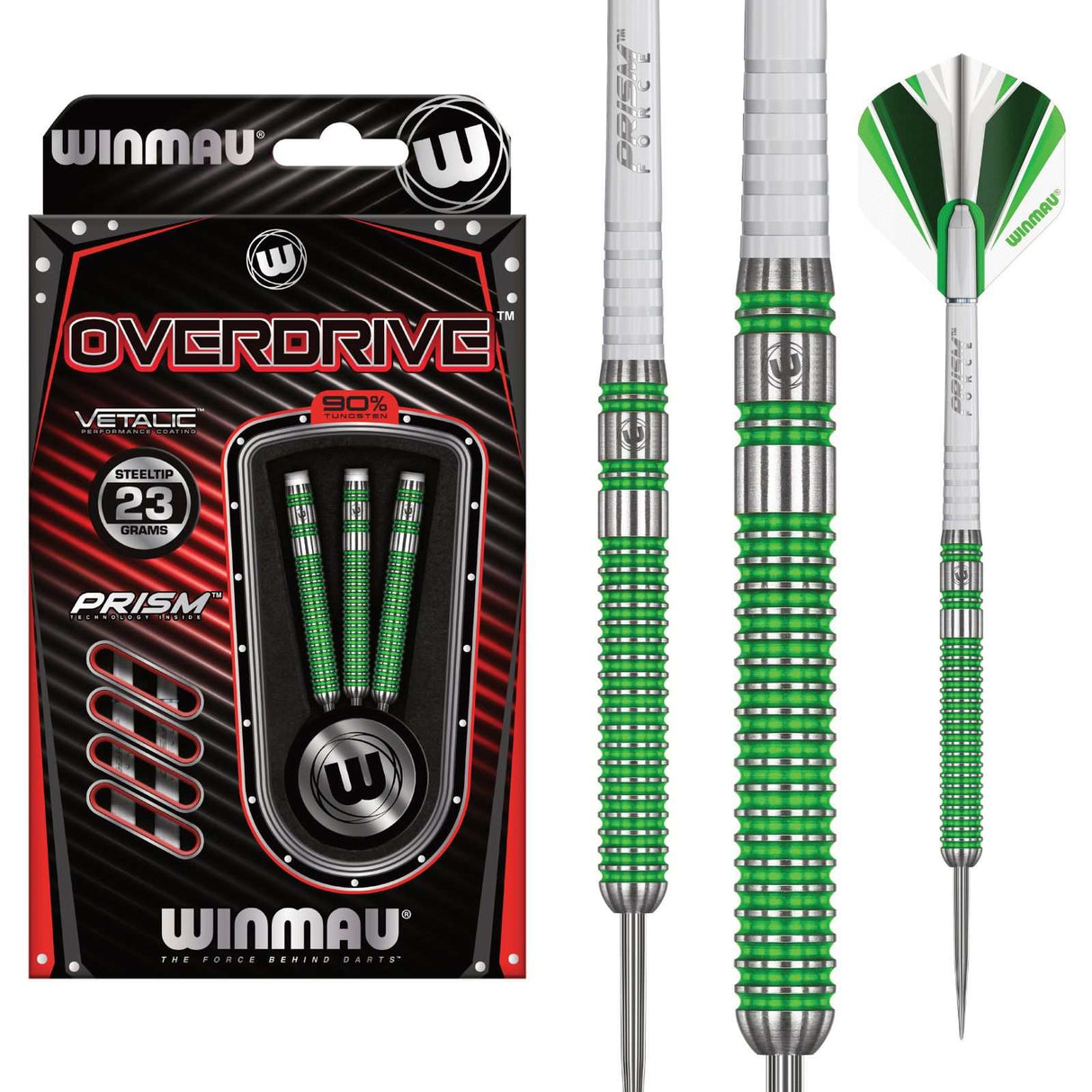 Winmau Overdrive SMU 90% Tungsten 23G Darts