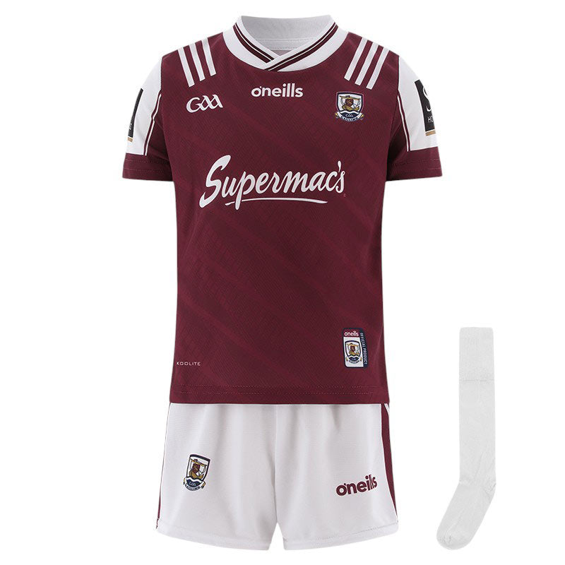 O'Neills Galway GAA 2025 Kids Home Kit