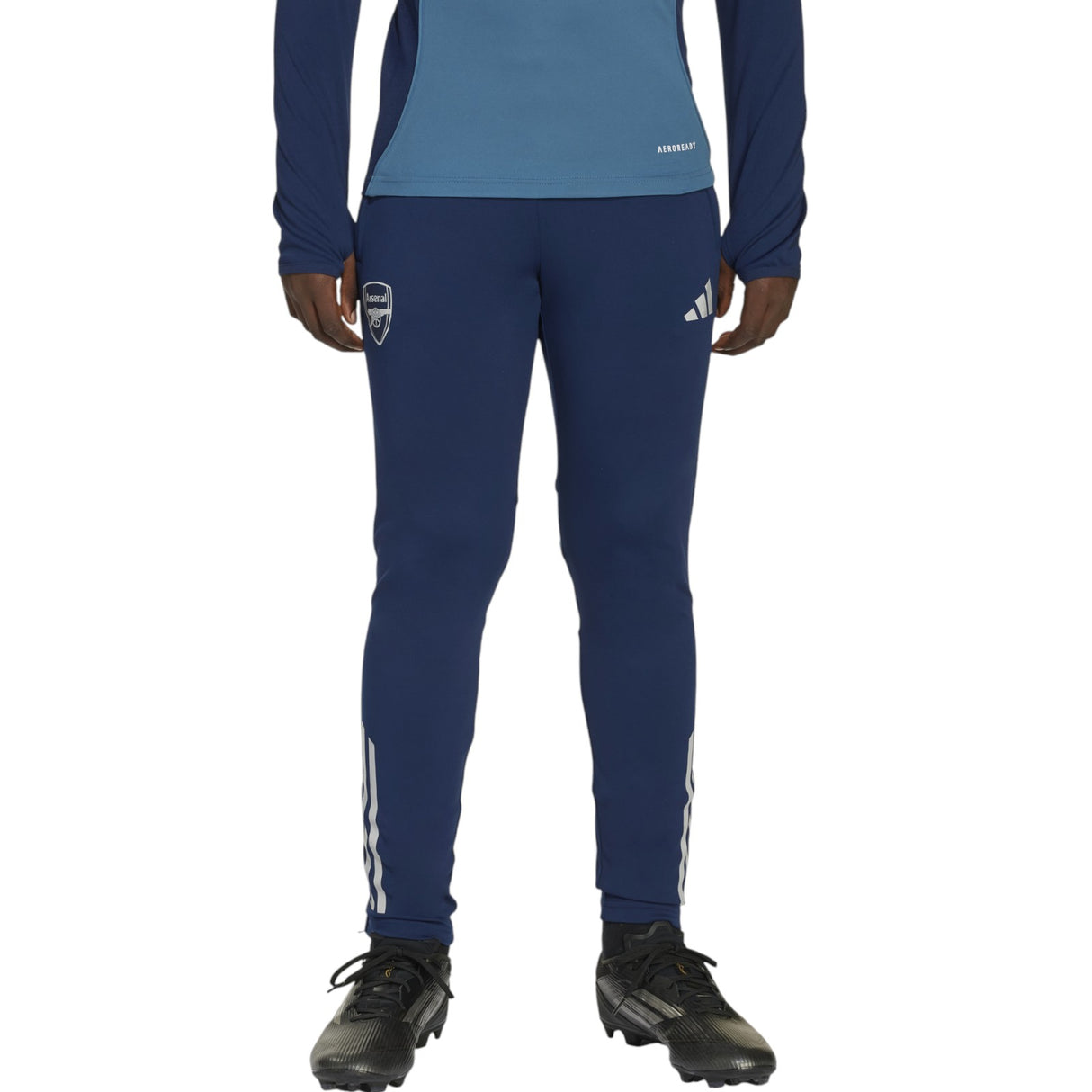 adidas Arsenal Football 2025/26 Kids Training Pant Model Front View