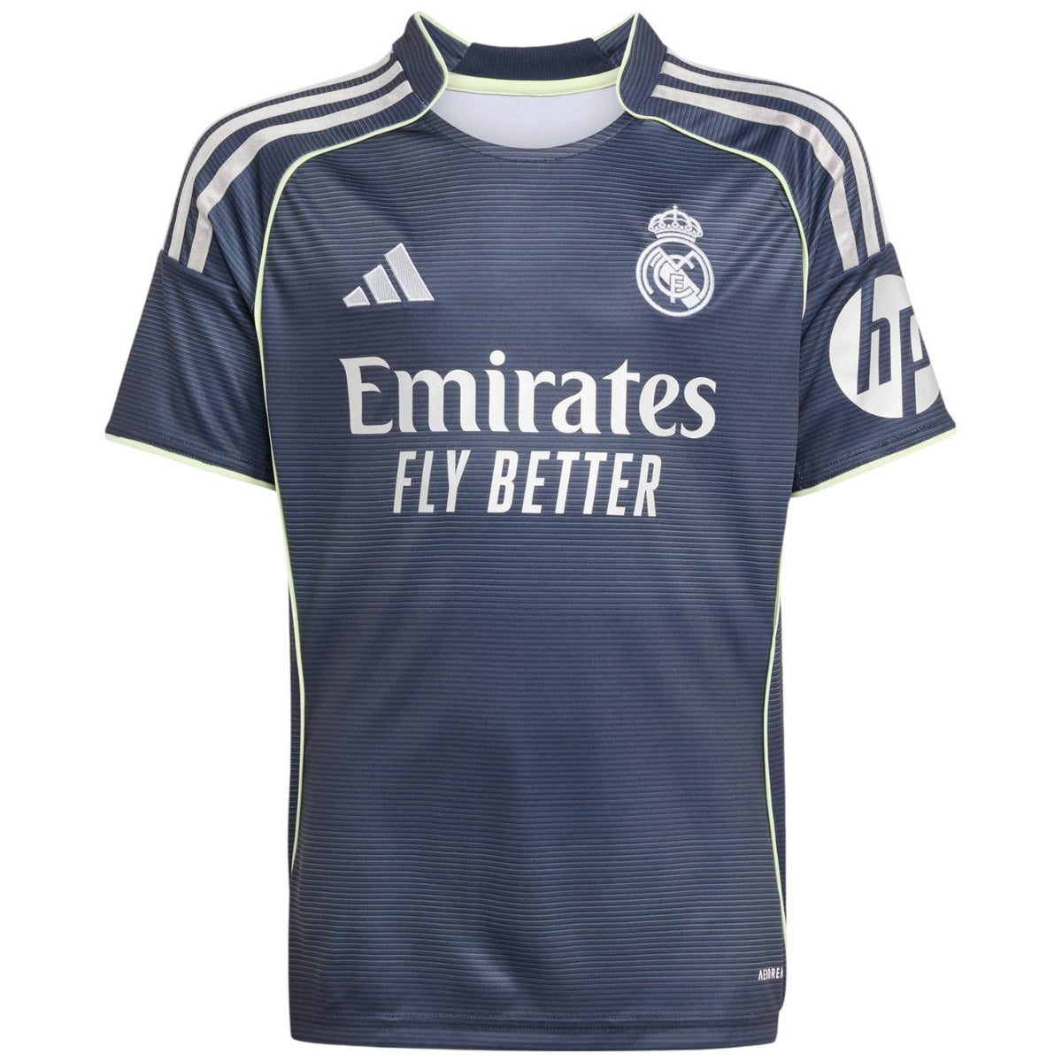 adidas Real Madrid Football 2025/26 Kids Short Sleeved Away Jersey Front View