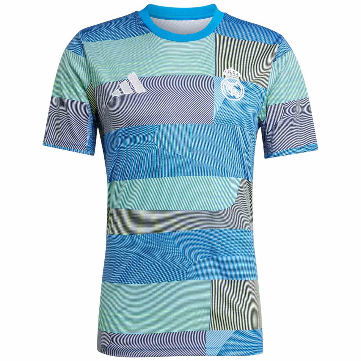 adidas Real Madrid Football 2025/26 Adults Pre-Match Jersey Front View