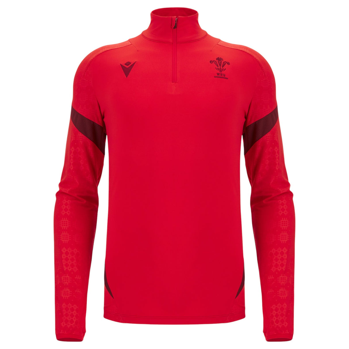 Macron Wales Rugby 2025/26 Half-Zip Mens Training Top