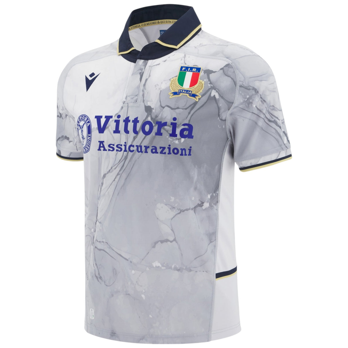 Macron Italy Rugby 2025/26 Kids Short Sleeved Away Jersey