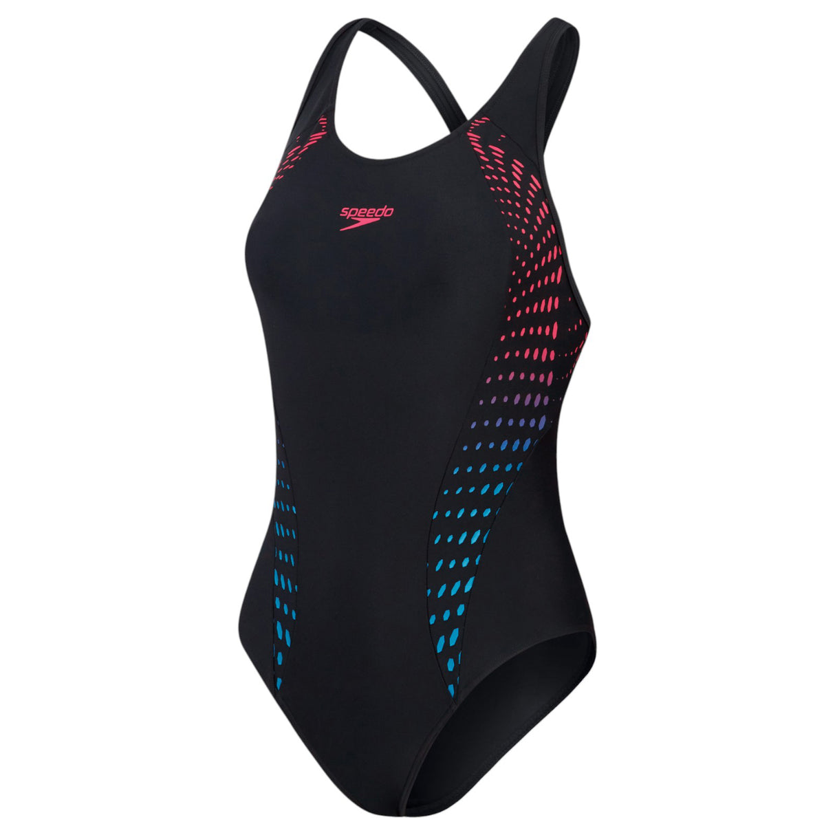 SPEEDO Womens Placement Laneback SMU Blk