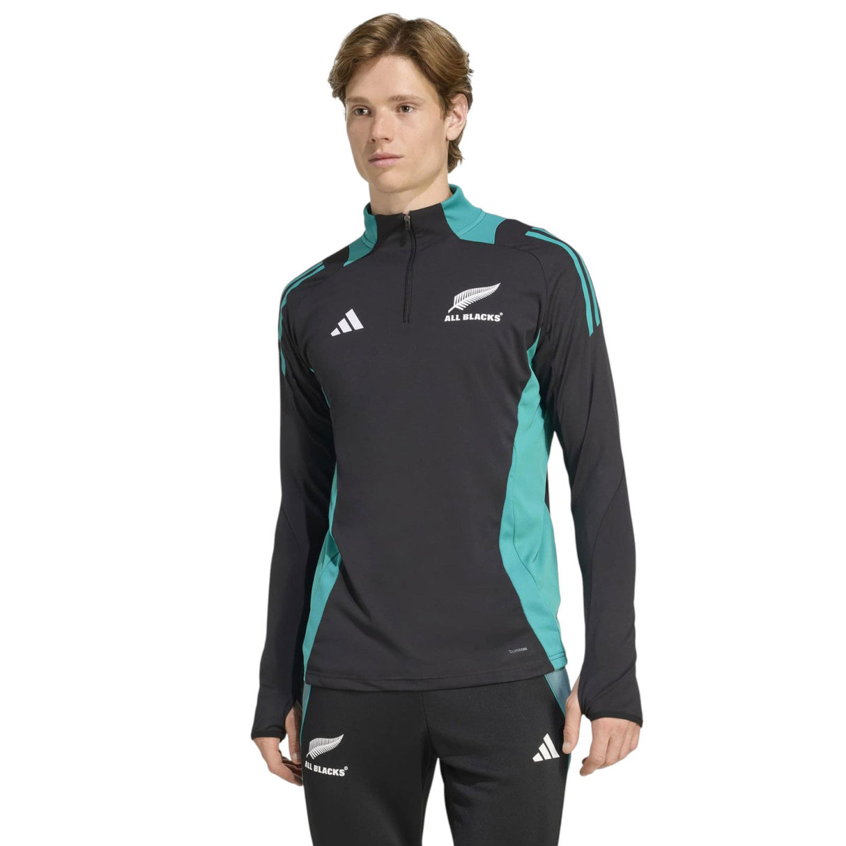 adidas All Blacks Half-Zip Slim-Fit Training Top