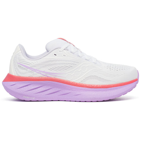 Saucony Womens Ride White/Coral