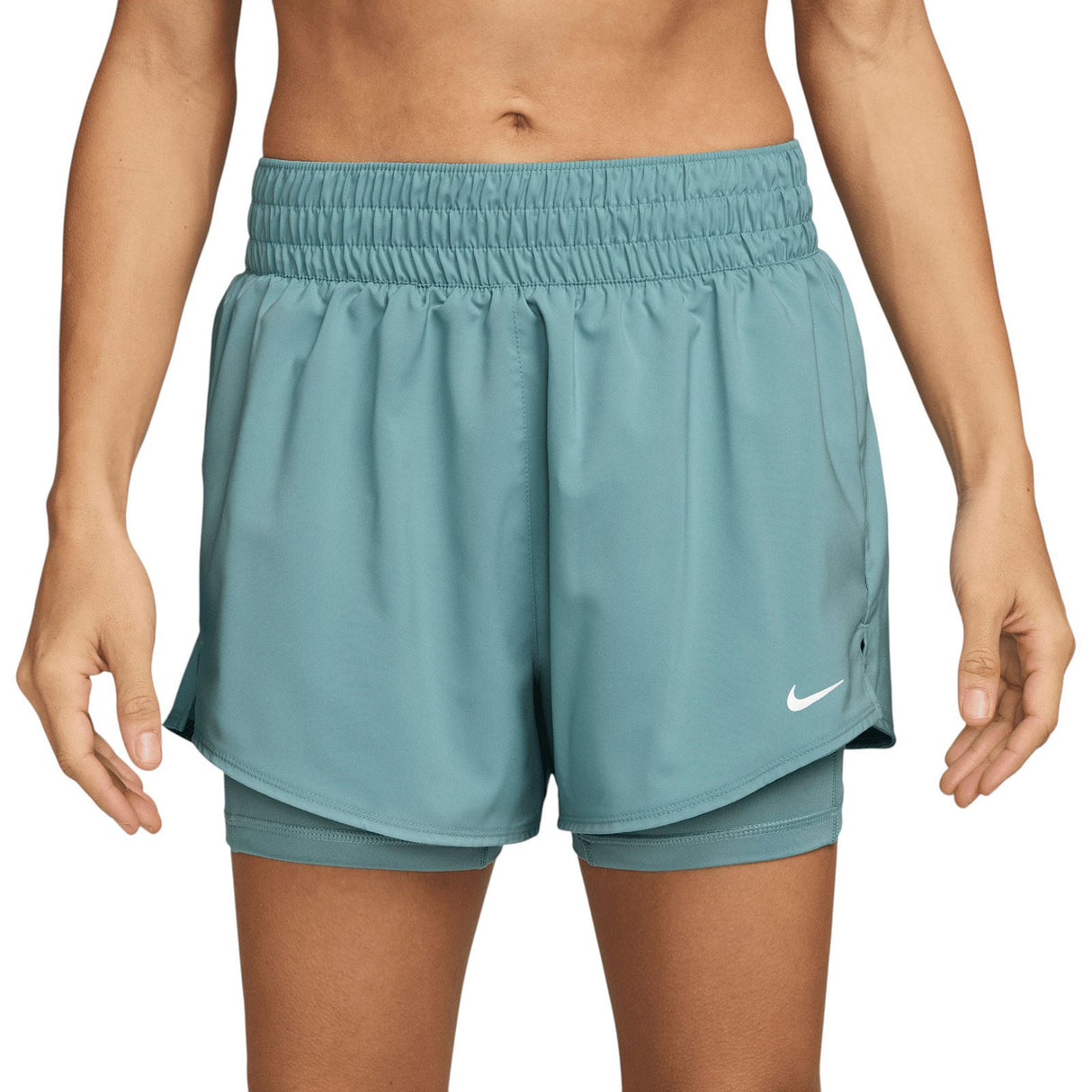 Nike One Womens Dri-FIT High-Waisted 3" 2-in-1 Shorts