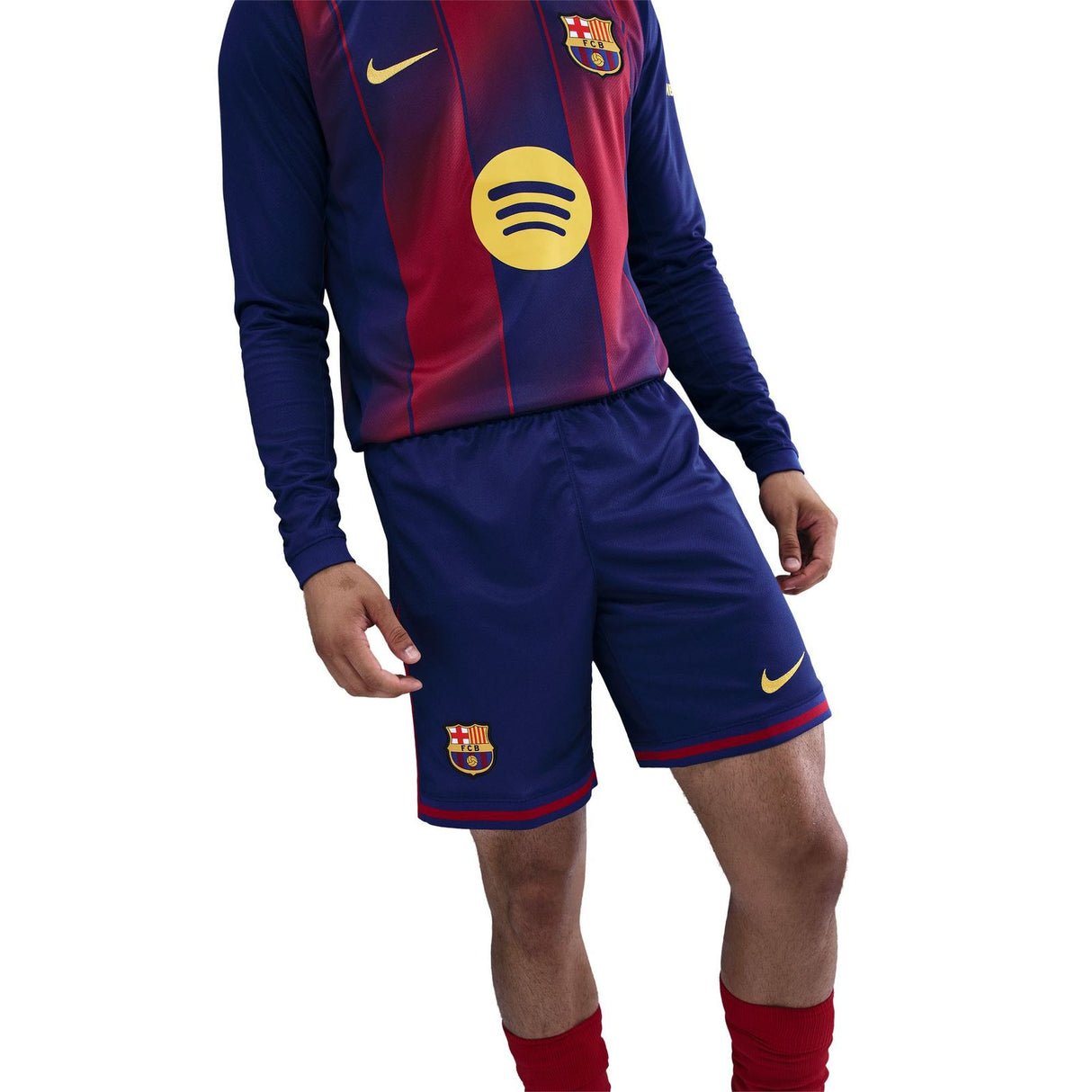 FC Barcelona 2025/26 Stadium Home Mens Nike Dri-FIT Soccer Replica Shorts
