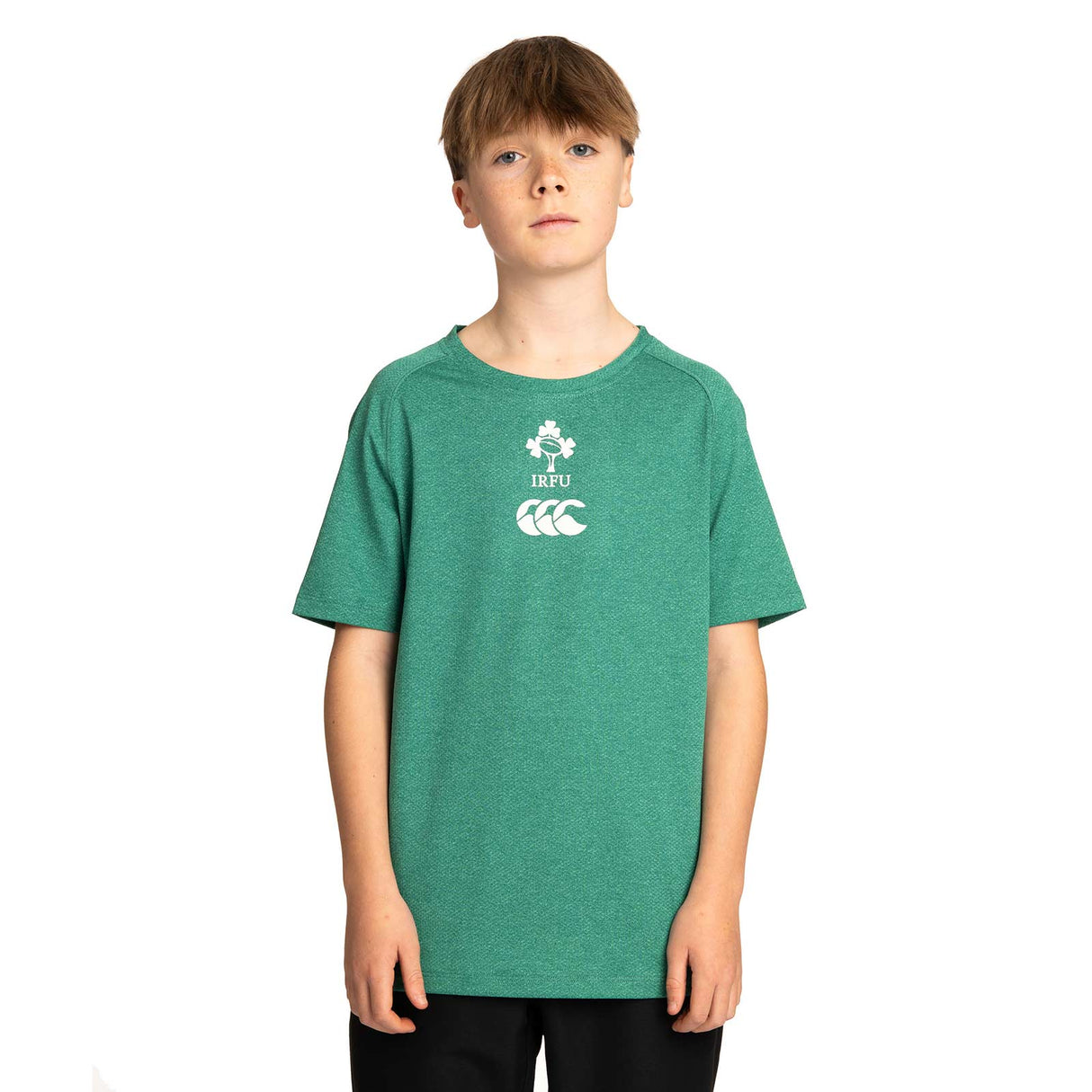 Canterbury IRFU Ireland Rugby 2025/26 Kids Elite Train Tee